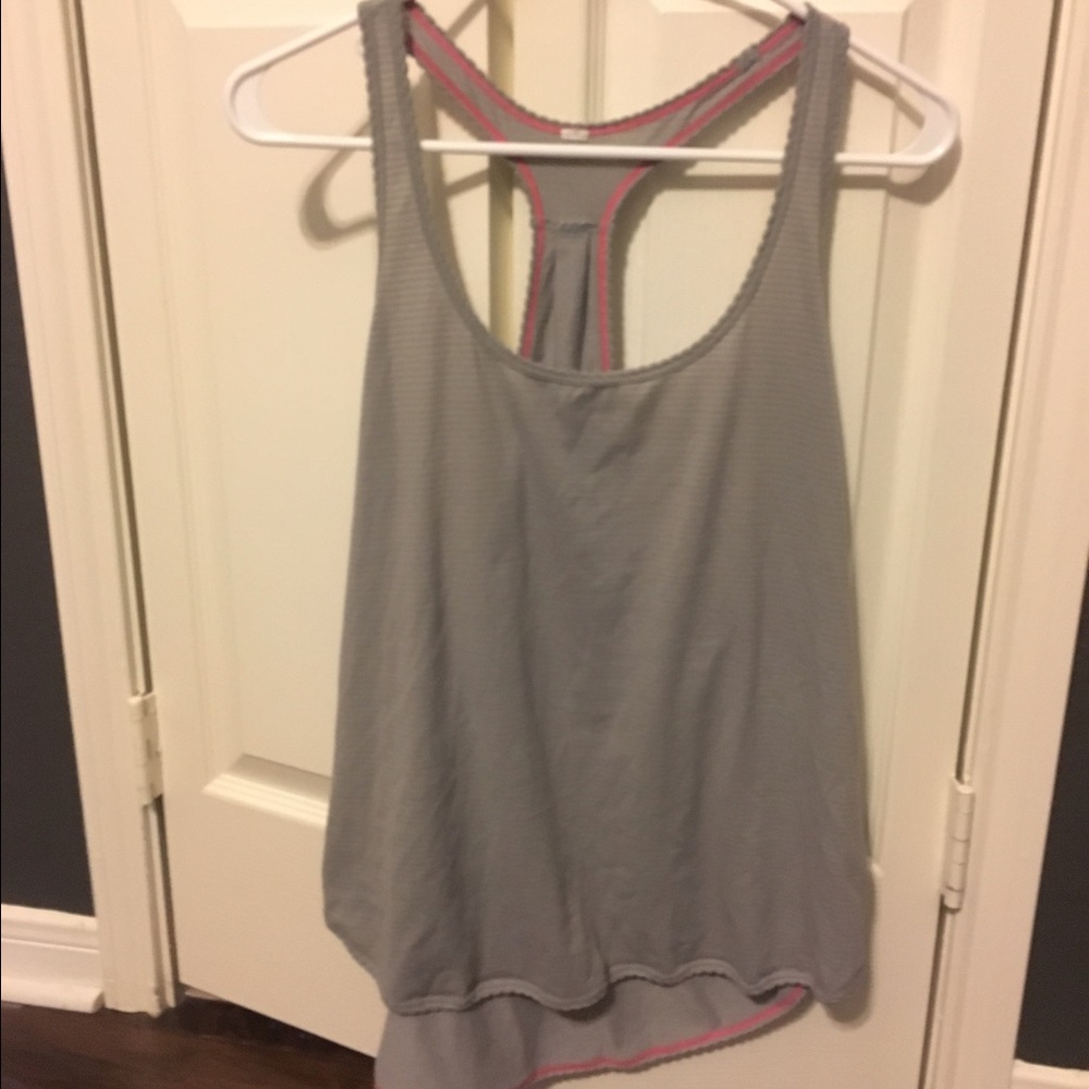 Lululemon Grey Lightweight Singlet Tank Top Size 12